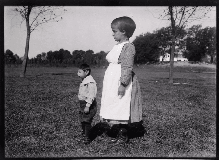 Lewis H. Hine: Idiot Children in an Institution, New Jersey, 1924
